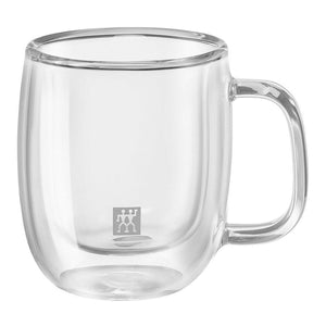 2 Piece Coffee Cup Set Zwilling 39500-110 Borosilicate Glass 80 ml Transparent 2 Pieces (2 Units)