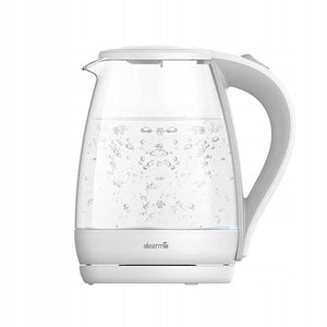 Water Kettle and Electric Teakettle Deerma SH30W White Transparent Glass Stainless steel 1850-2200 W 1,7 L