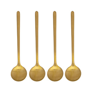 Coffee Spoon Bialetti Deco Glamour Golden Steel (4 Units)