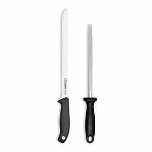 Ham knife and sharpening steel set 3 Claveles Evo 25 cm 2 Pieces