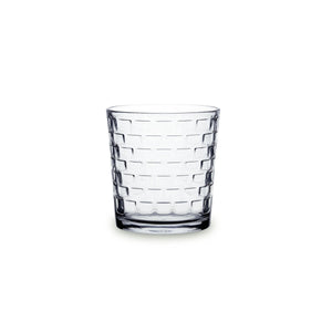 Set of glasses Quid Square Transparent Glass 260 ml (6 Units)
