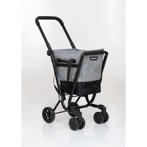 Shopping cart Playmarket With wheels Black/Grey Foldable