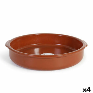 Saucepan Azofra Baked clay 38,5 x 36 x 7,5 cm (4 Units)