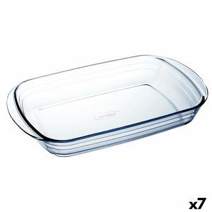 Oven Dish Ô Cuisine Ocuisine Vidrio Transparent Glass Rectangular 32 x 20 x 6 cm (7 Units)