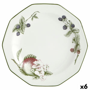 Flat Plate Churchill Victorian Orchard Ceramic China crockery Ø 27 cm (6 Units)