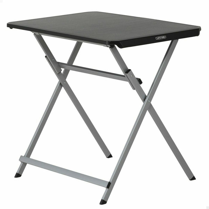 Folding Table Lifetime Black Steel Plastic 75 x 50,5 x 66 cm