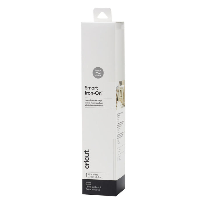 Permanent Vinyl for Cutting Plotter Cricut Smart Iron-On White