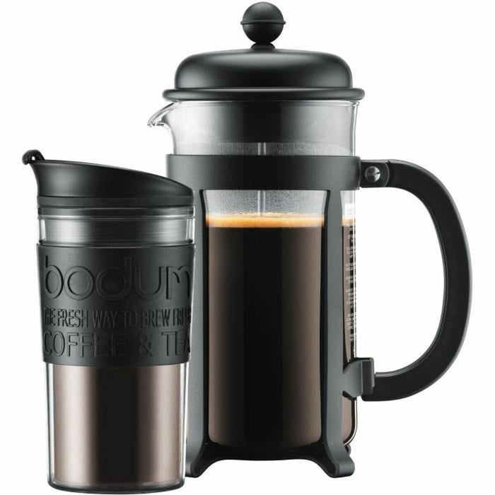 Cafetière with Plunger Bodum Black 1,25 L 0,35 L (8 Units)