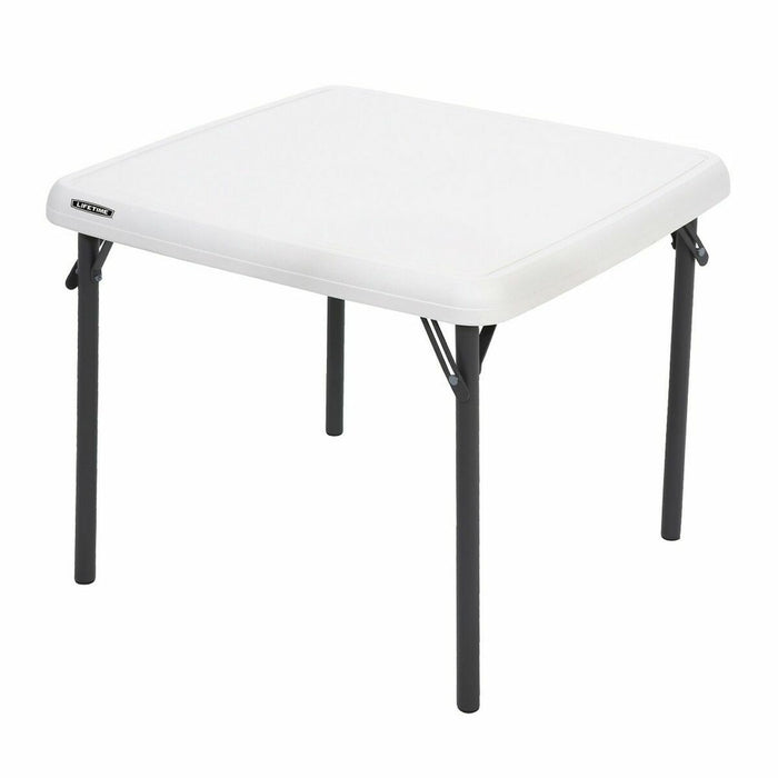 Child's Table Lifetime Foldable White Steel Plastic 61 x 61 x 53,5 cm