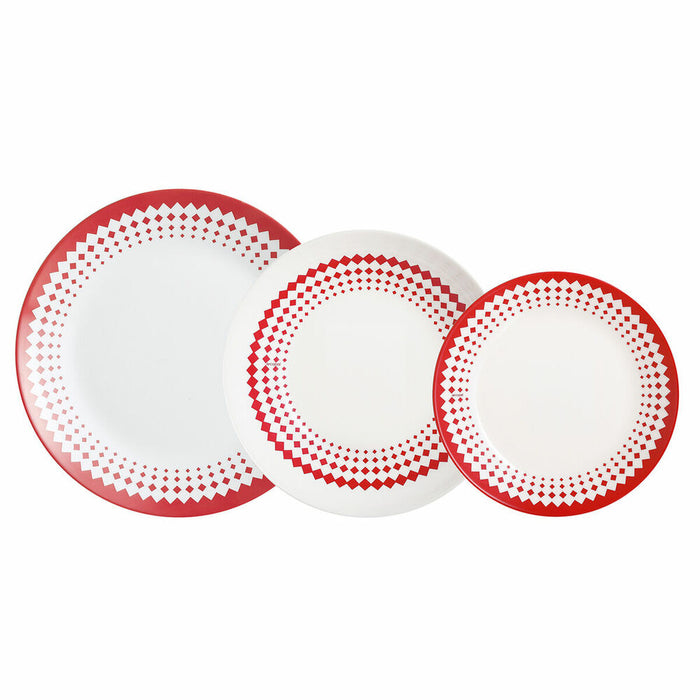 Tableware Arcopal 5753400 Red White Multicolour Glass 18 Pieces