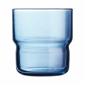Glass Arcoroc Log Bruhs Blue Glass 6 Pieces 220 ml