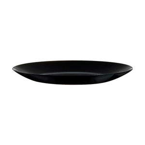 Flat plate Arcopal Black Glass (Ø 25 cm)