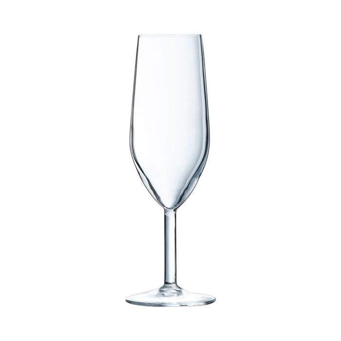 Set of cups Arcoroc Silhouette Champagne Transparent Glass 180 ml (6 Units)