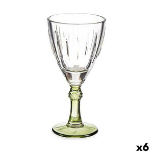 Wine glass Exotic Crystal Green 6 Units (275 ml)