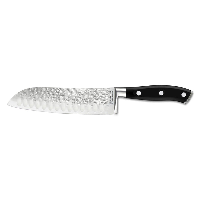 Santoku Knife Sabatier Carbon Black Metal Bakelite (6 Units)