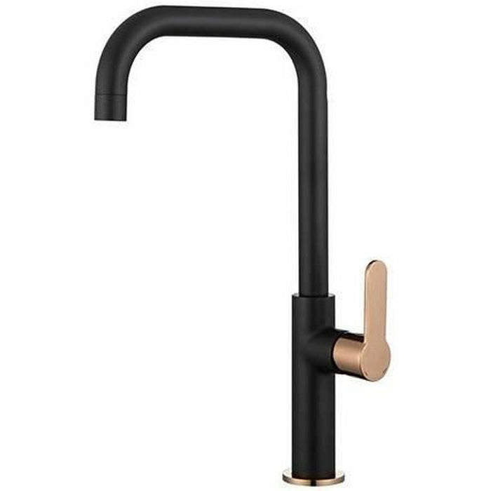 Mixer Tap Edouard Rousseau Laobane Black Gold Brass C-shaped