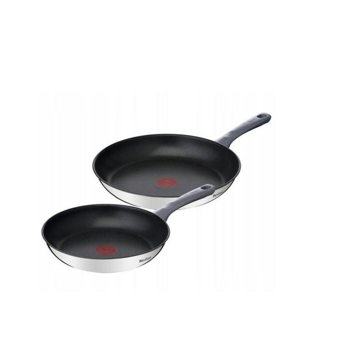 Pan Tefal G7132S55 Black Steel Stainless steel Ø 24 cm Ø 28 cm