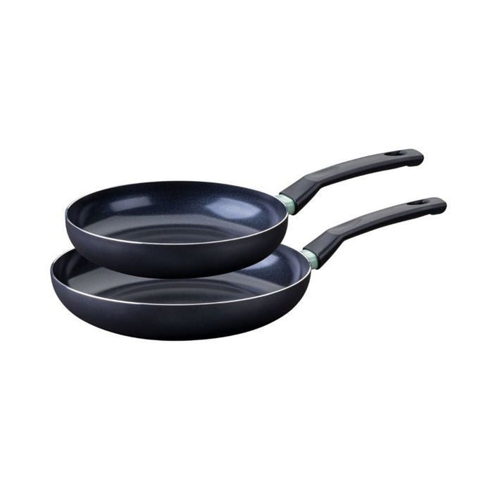 Set of Frying Pans Fackelmann Brandao Black Ceramic 2 Pieces