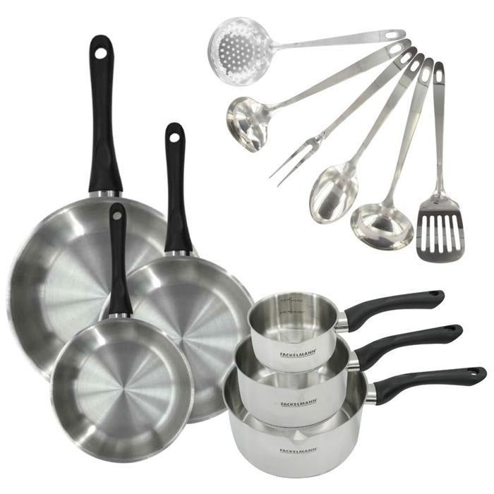 Cookware Fackelmann Ginebra Steel 12 Pieces