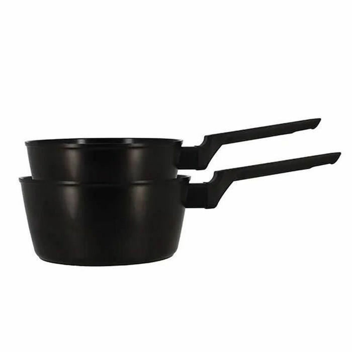 Saucepan Menastyl Aluminium Ø 18 cm Ø 20 cm 2 Pieces (2 Units)