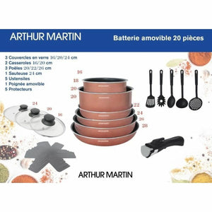 Cookware Arthur Martin   20 Pieces