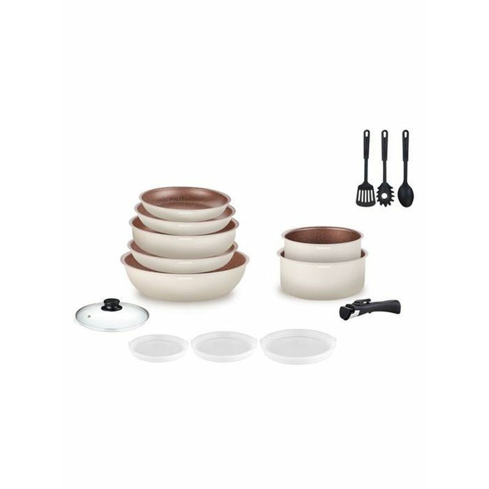 Cookware Arthur Martin White 18 Pieces