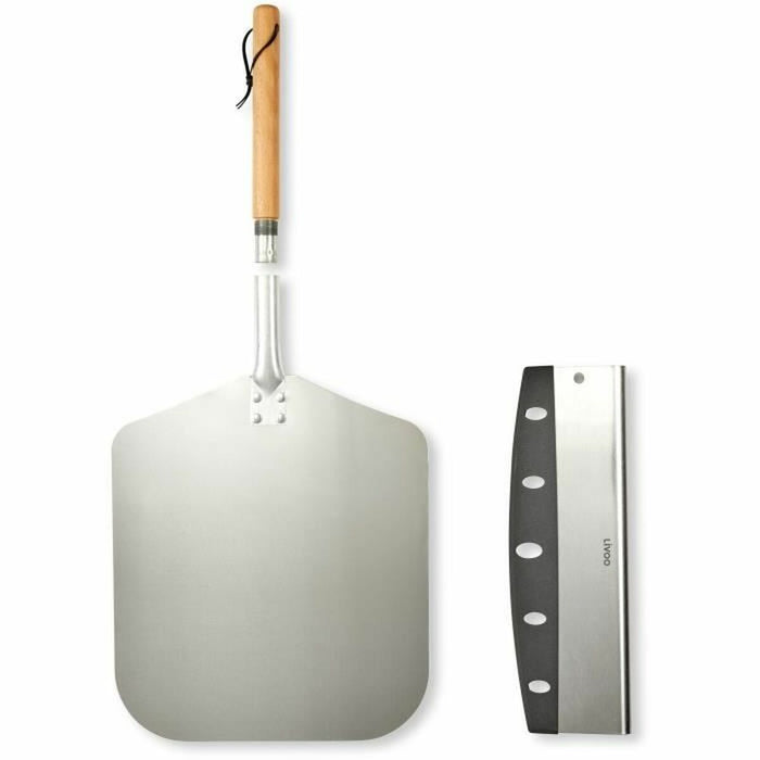 Pizza Cutter Livoo Wood Stainless steel Pizza 2 Pieces