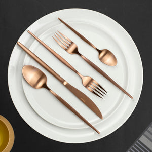 Set of Spoons Amefa Soprano Copper Metal Stainless steel 12 Units