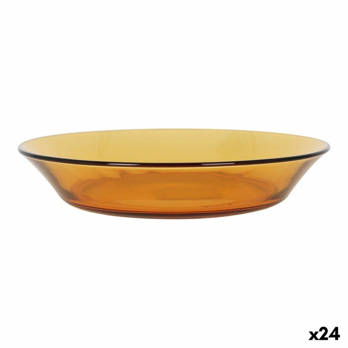 Deep Plate Duralex Lys Amber 19,5 cm (24 Units)