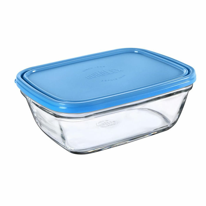 Rectangular Lunchbox with Lid Duralex Freshbox Blue 1,7 L