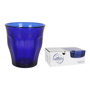 Set of glasses Duralex Picardie Crystal Blue 250 ml (6 Units)