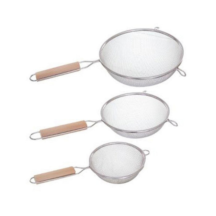 Set of Sieves Secret de Gourmet Wood Stainless steel (3 Pieces)