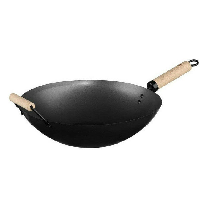 Wok Pan Secret de Gourmet Black Stainless steel Ø 35 cm