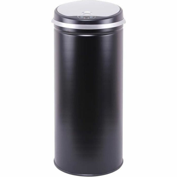 Waste bin Kitchen Move Black Stainless steel Plastic