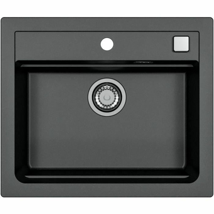 Sink with One Basin Stradour ATROX Black