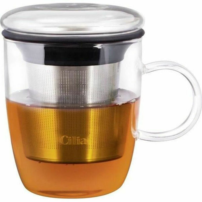 Cup with Tea Filter Melitta Cilia Transparent Stainless steel 400 ml