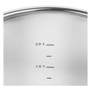 Casserole with lid Zwilling 71160-005-0 Black Silver 5 Pieces Ø 24 cm Ø 20 cm Ø 16 cm 1,5 L 2 L 3 L 6 L 3,5 L (5 Units)