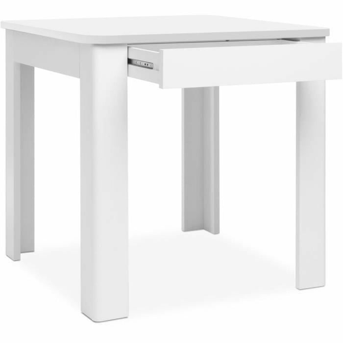 Dining Table Oslo White 80 x 77 x 80 cm