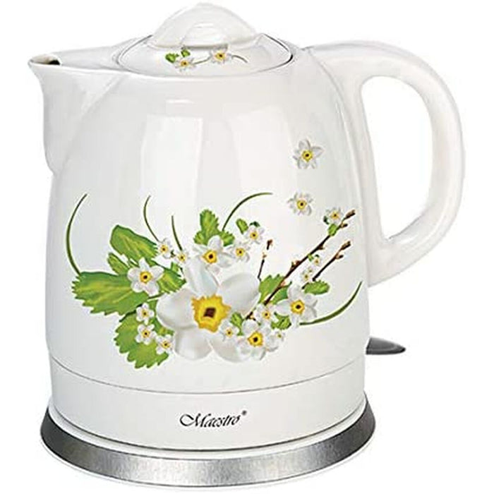 Water Kettle and Electric Teakettle Feel Maestro MR-066 green White Green Ceramic 1200 W 1,5 L