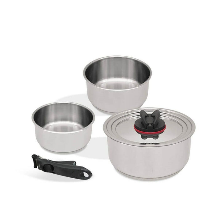 Saucepans Feel Maestro MR-3531-5 Black Steel