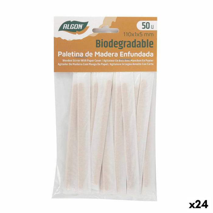 Kit of coffee stirrers Algon 110 x 1 x 5 mm 50 Pieces (24 Units)