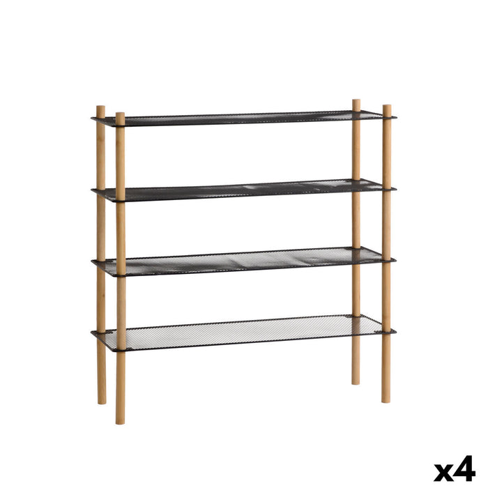 Shelves MobleKit Metal Bamboo 63 x 26 x 75 cm (4 Units)
