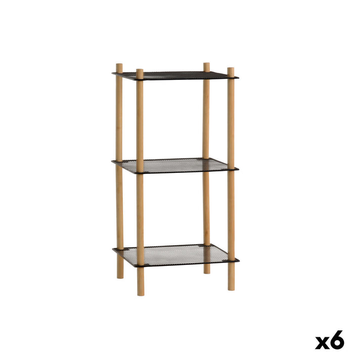 Shelves MobleKit Metal Bamboo 35 x 30 x 71 cm (6 Units)