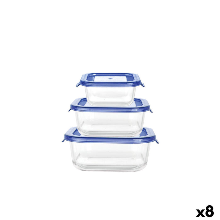 Set of lunch boxes Inde Soul 0,8 L 3 Pieces (8 Units)