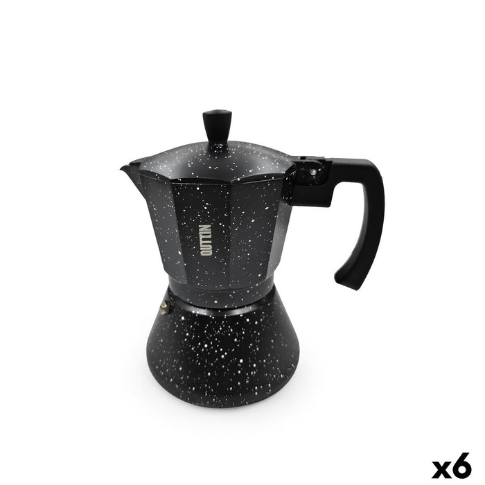 Italian Coffee Pot Quttin Aluminium 0,6 L (6 Units)
