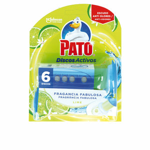 Toilet air freshener Pato Discos Activos Lime 6 Units Disinfectant