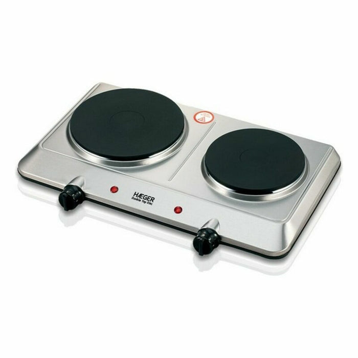 Electric Hot Plate Haeger HP-02S.015A 2 Stoves Red 2250W