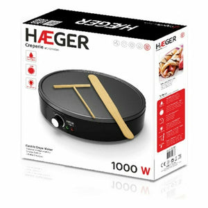 Crepe Maker Haeger MC-100.001A Black 1000 W