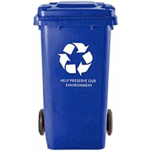 Dustbin with Wheels Q-Connect KF04240 Blue Plastic 100 L