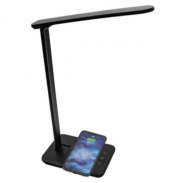 LED Lamp with Wireless Charger for Smartphones Denver Electronics LQI-105 Black Metal 5 W